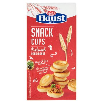 Foto van Haust snack cups naturel rond 130g bij jumbo