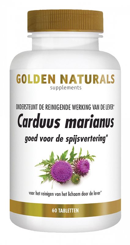 Foto van Golden naturals carduus marianus tabletten