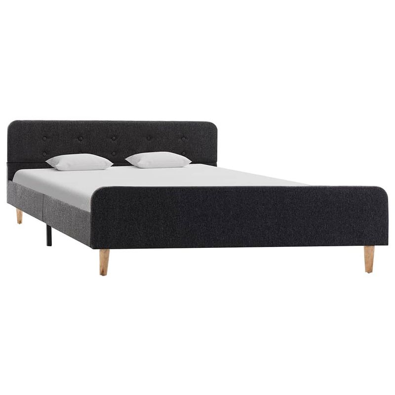 Foto van The living store bedframe classic - 160 x 200 cm - donkergrijs