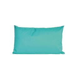 Foto van Bank/sier kussens voor binnen en buiten in de kleur aqua blauw 30 x 50 cm - sierkussens