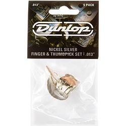 Foto van Dunlop 33p013 nickel silver finger & thumbpicks set vinger- en duimplectrums, 0.013-0.025 inch