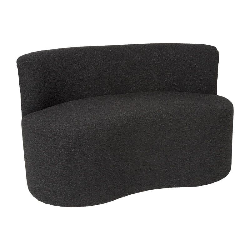 Foto van Teddy loveseat - zwart - 71x120x71 cm