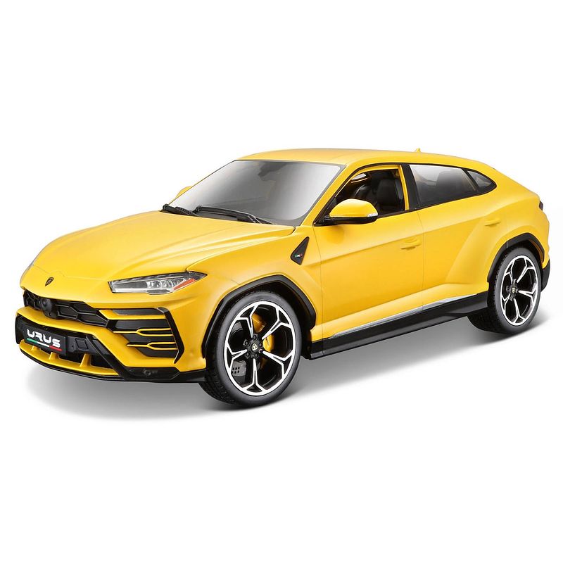 Foto van Bburago schaalmodel lamborghini urus (2018) 1:18 geel