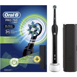 Foto van Oral-b pro 750 black cross action - elektrische tandenborstel