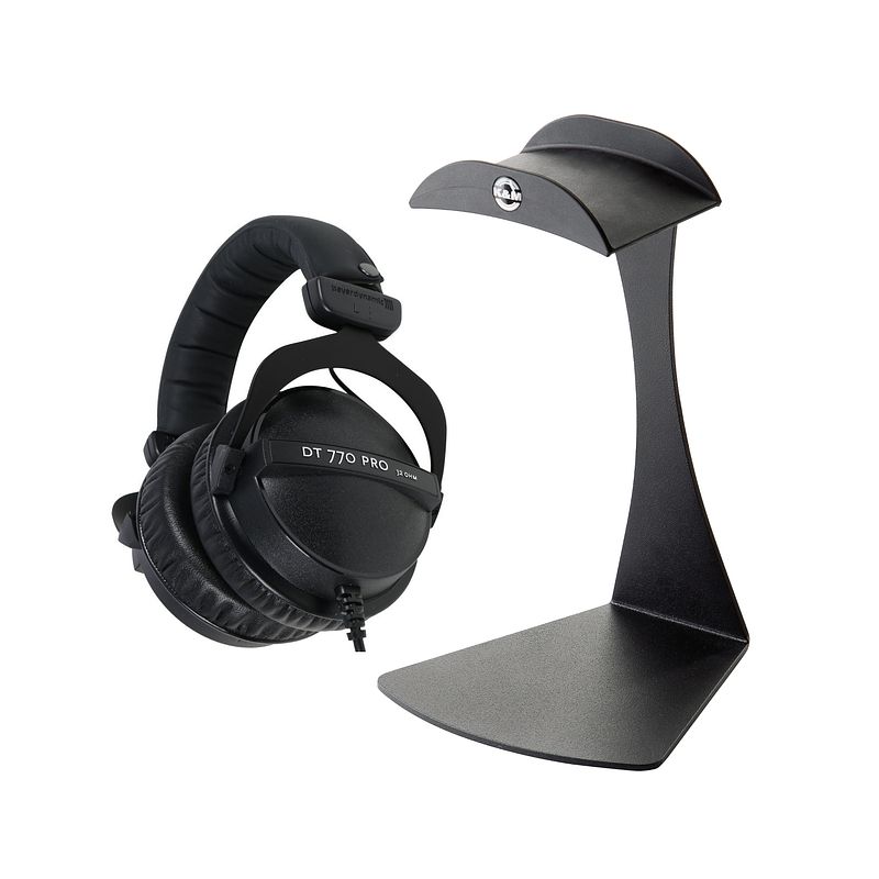 Foto van Beyerdynamic dt-770 pro 32 bundel met hoofdtelefoon houder