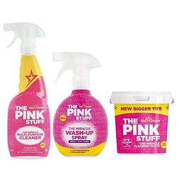 Foto van Schoonmaakbundel - the pink stuff wash up spray + pasta + cleaner spray