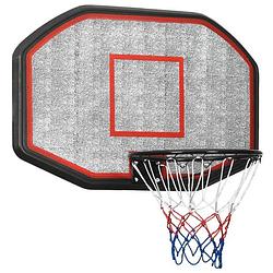 Foto van Vidaxl basketbalbord 109x71x3 cm polyetheen zwart