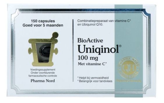 Foto van Bioactive uniqinol 100mg capsules