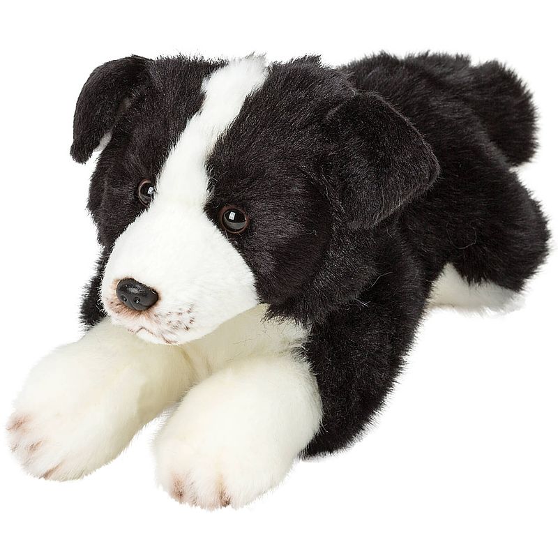 Foto van Pluche knuffel dieren border collie hond 30 cm - knuffel huisdieren