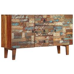 Foto van Vidaxl dressoir 140x40x80 cm massief gerecycled hout