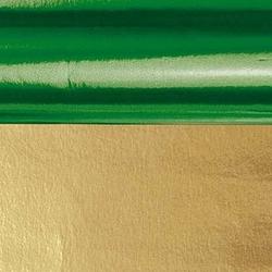 Foto van Knutsel folie groen/goud 50 x 80 cm - cadeaupapier