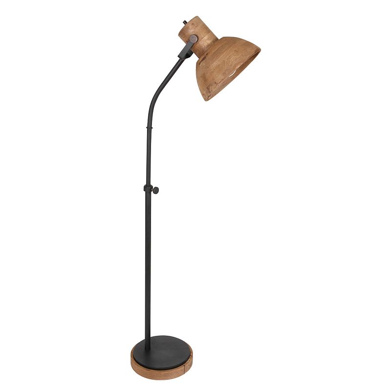 Foto van Light & living imbert staande lamp bruin