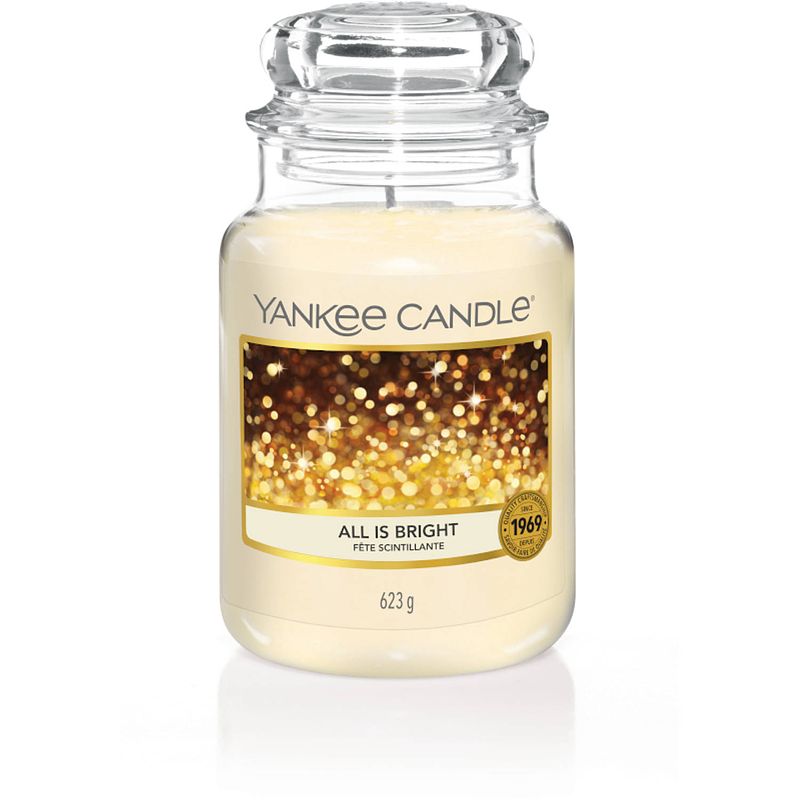 Foto van Yankee candle geurkaars large all is bright - 17 cm / ø 11 cm