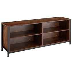 Foto van Tectake - tv-meubel tv-kast dressoir navan - 147x41x60,5cm - inductrieel - donkerbruin - 404718