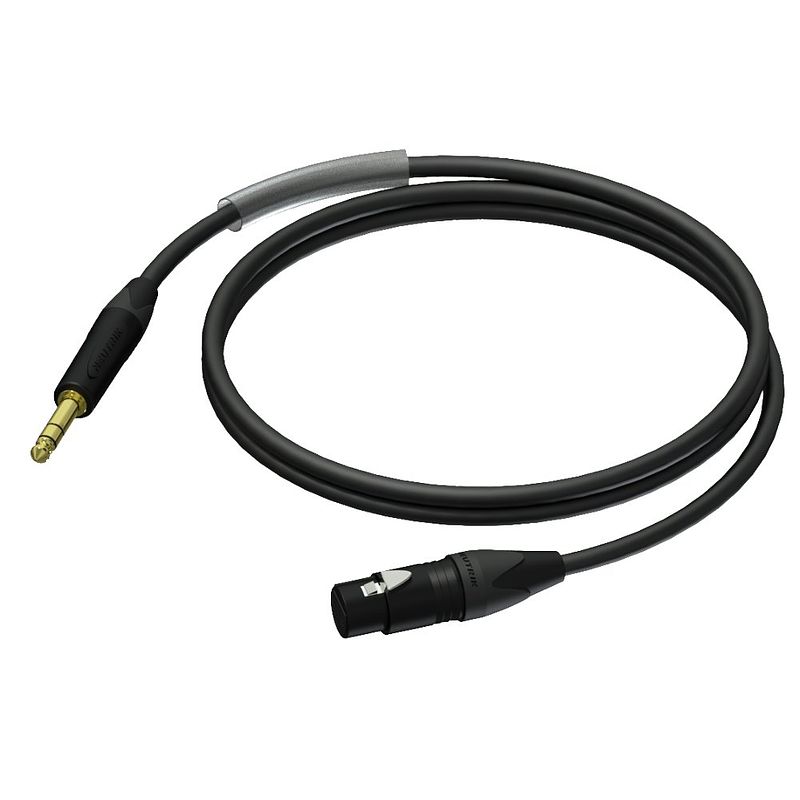 Foto van Procab pra723 prime xlr female - jack male stereo 1.50 meter