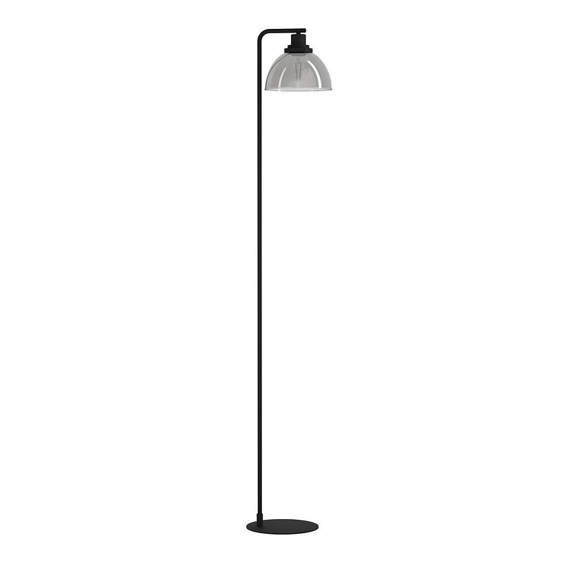 Foto van Eglo beleser vloerlamp - e27 - 150,5 cm - zwart