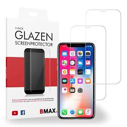 Foto van 2-pack bmax apple iphone x/xs screenprotector - glass - 2.5d