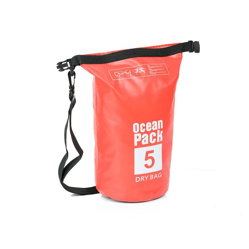 Foto van Waterdichte tas ocean pack 5l - waterproof dry bag sack - schoudertas