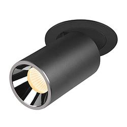 Foto van Slv 1006998 numinos projector m led-inbouwlamp led 17.5 w zwart, chroom