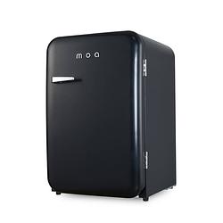 Foto van Moa retro koelkast tafelmodel - 115 liter - zijdeglans zwart - rf130b