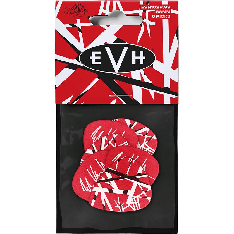 Foto van Dunlop evh102p088 tortex evh frankenstein 0.88 mm plectrumset (6 stuks)