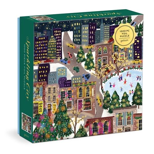 Foto van Joy laforme sparkling city 1000 piece foil puzzle in a square box - puzzel;puzzel (9780735376410)