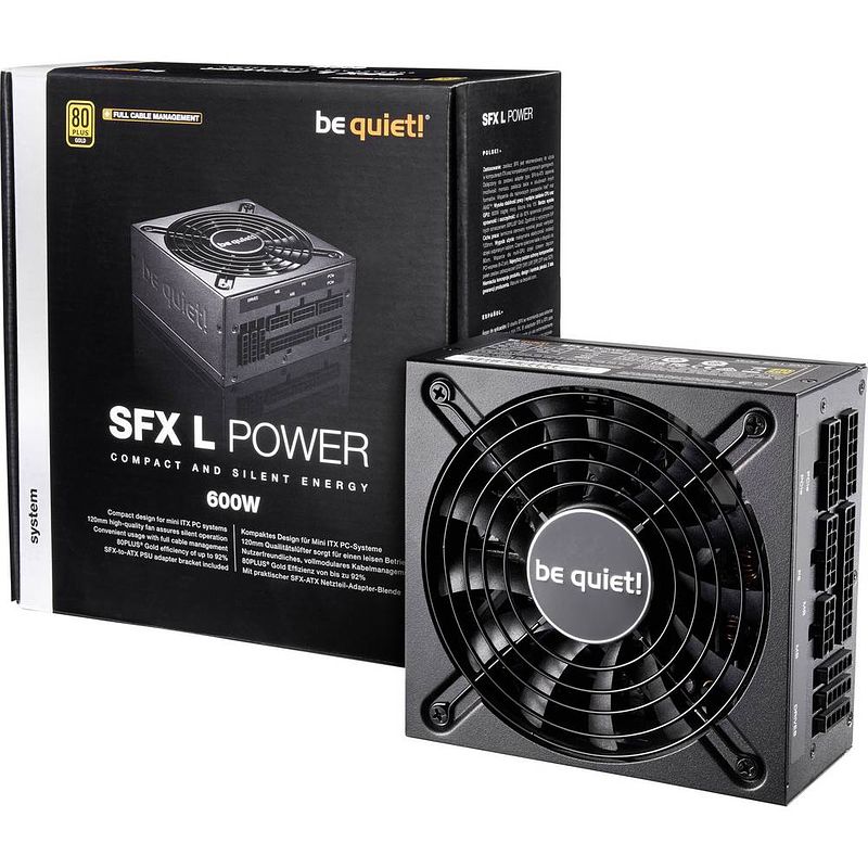 Foto van Bequiet sfx-l power pc netvoeding 600 w sfx 80 plus gold