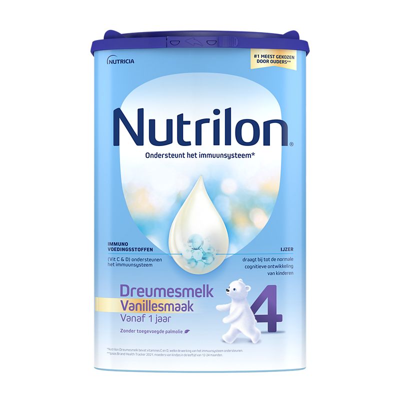 Foto van Nutrilon dreumesmelk 4 vanillesmaak 12+ maanden 800g bij jumbo