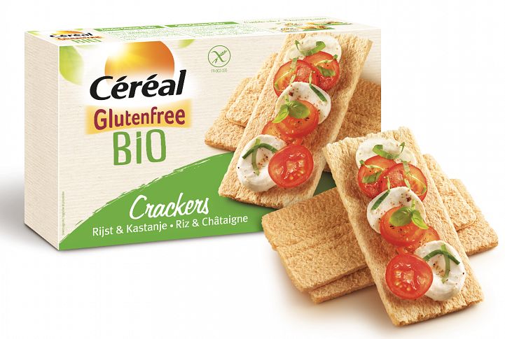 Foto van Cereal crackers rijst-kastanje glutenvrij biologisch