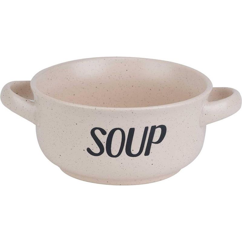 Foto van Cosy&trendy soepkom 'ssoup's - 46 cl - crème - set-4