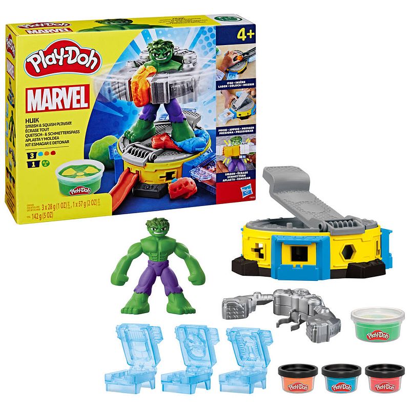 Foto van Play-doh marvel hulk pletpret speelset