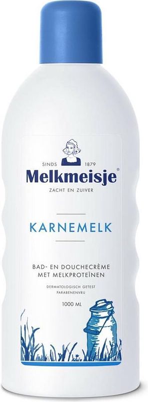 Foto van Melkmeisje karnemelk bad & douche creme 1l bij jumbo