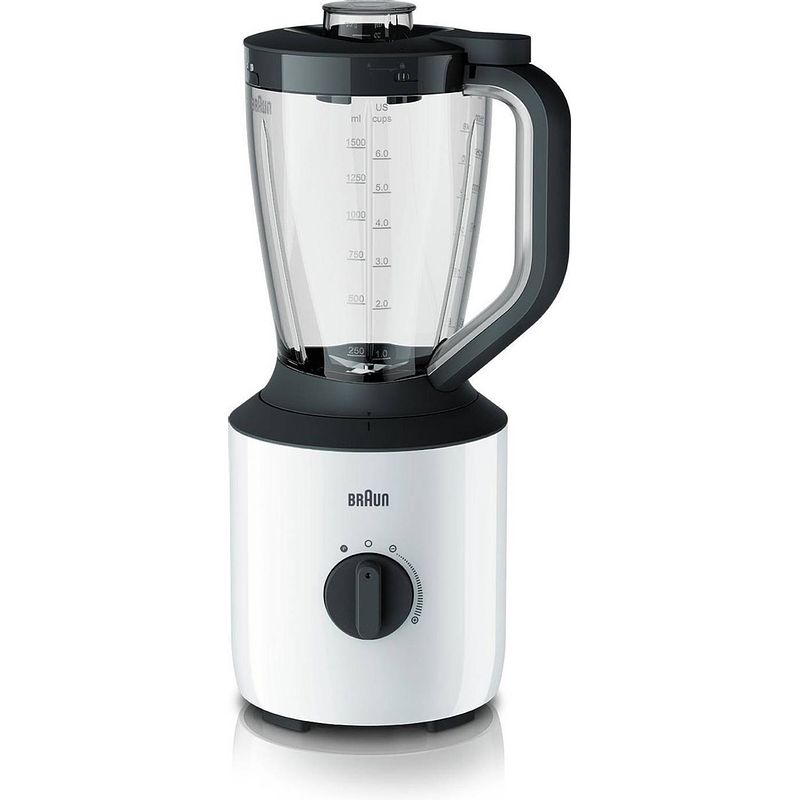 Foto van Braun powerblend 3 jb3100 wh powerblender - zwart - 800 w