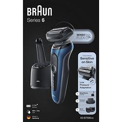 Foto van Braun series 6 60-b7500cc - elektrisch scheerapparaat met reinigingsstation en baardtrimmer