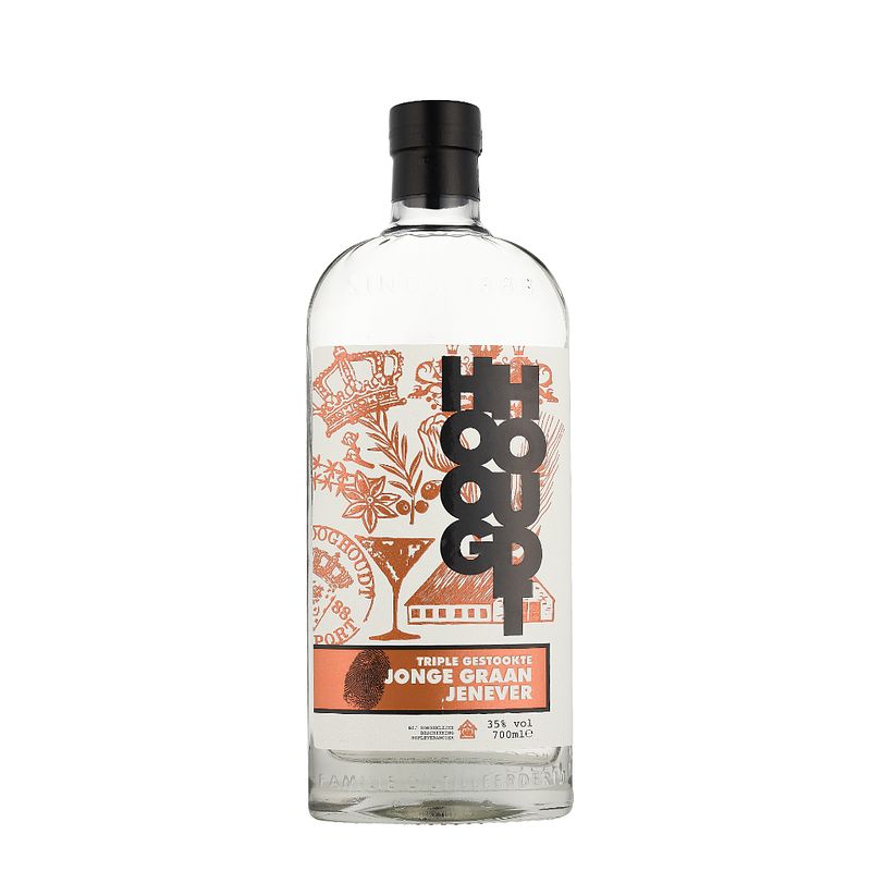 Foto van Hooghoudt premium jonge jenever 70cl gedistilleerd