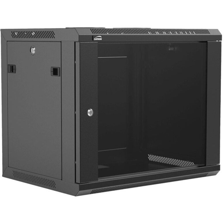 Foto van Caymon wpr409r/b 19" installatierack met afneembare zijpanelen 9u zwart