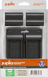 Foto van Jupio kit: battery np-w235 (2x) + usb dual charger