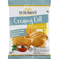 Foto van Scrubbys creamy dill hummus chips 22g bij jumbo