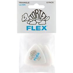 Foto van Dunlop tortex flex triangle plectrums 1.00 mm (6 stuks)