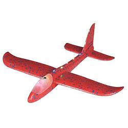 Foto van Moses zweefvliegtuig met verlichting junior 47 cm foam rood