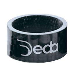 Foto van Deda spacers 15 mm carbon 1 1/8 inch zwart 10 stuks