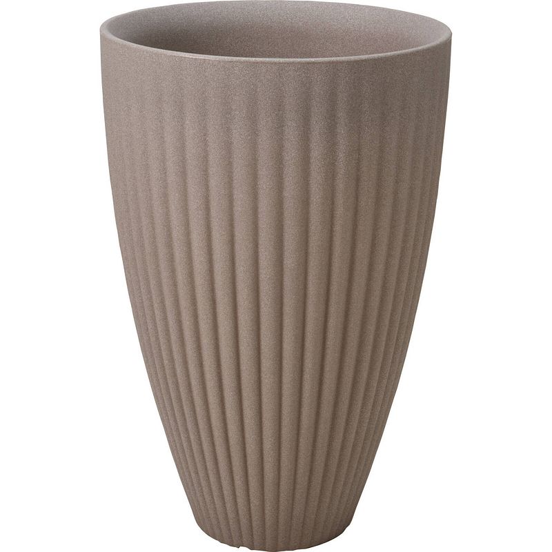 Foto van Bloempot lotus rond 40x60cm taupe