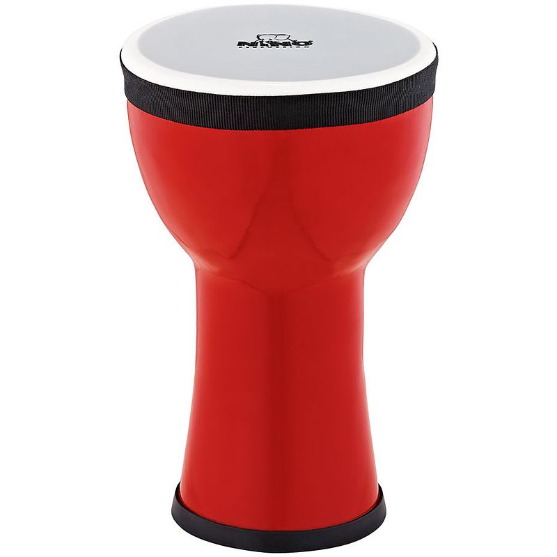 Foto van Nino percussion nino-emdj-fe elements mini djembe 6 inch rood