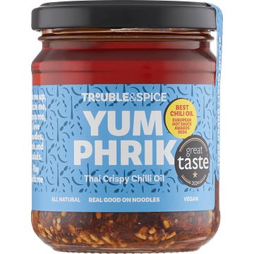 Foto van Trouble & spice yum phrik thai crispy chilli oil 200 ml bij jumbo