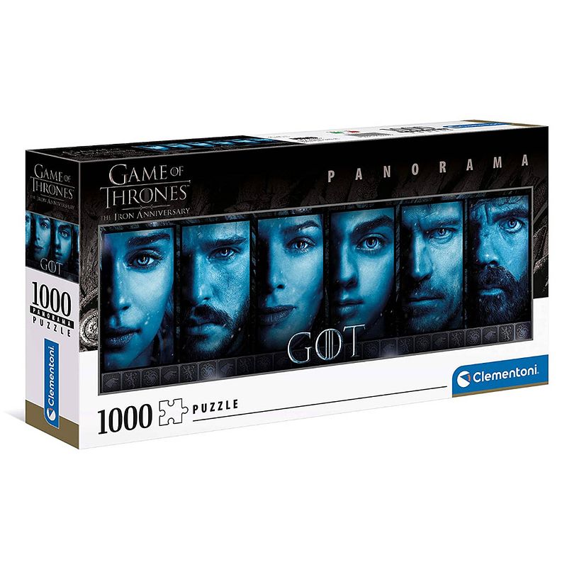 Foto van Clementoni legpuzzel game of thrones blauw/zwart 1000 stukjes