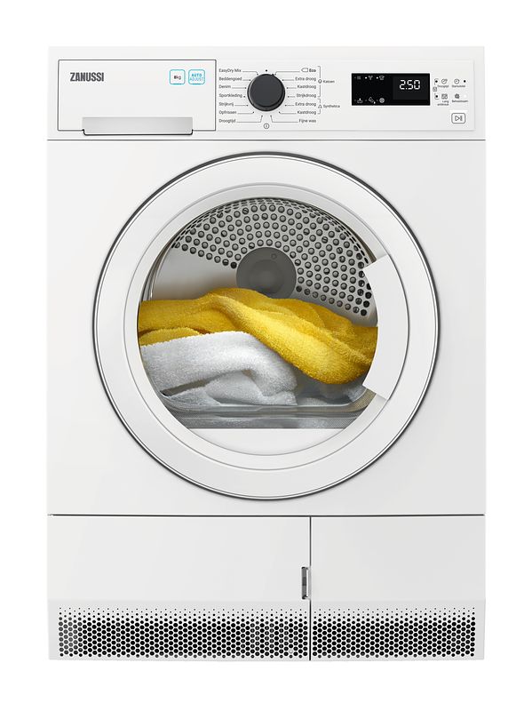 Foto van Zanussi zdcn823tw condensdroger wit