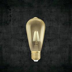 Foto van Osram 4052899972360 led-lamp energielabel e (a - g) e27 ballon 7 w = 51 w goud (ø x l) 64 mm x 143 mm dimbaar, filament / retro-led 1 stuk(s)