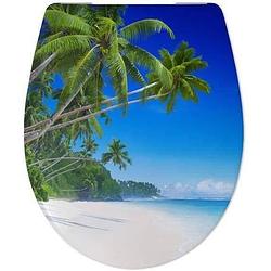 Foto van Cedo wc-bril cavallino beach tropisch strand - wit