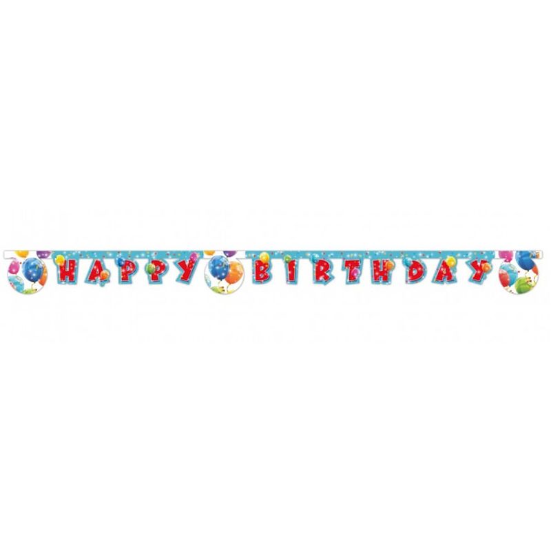 Foto van Procos letterslinger happy birthday 200 cm