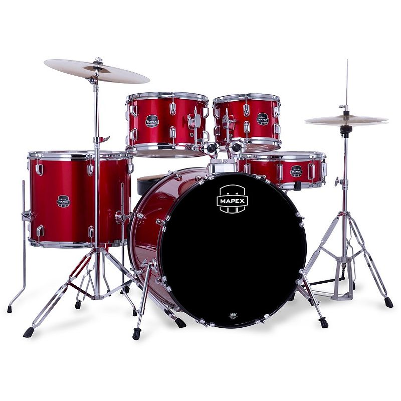 Foto van Mapex comet stage infra red 5-delig drumstel incl. bekkens en hardware